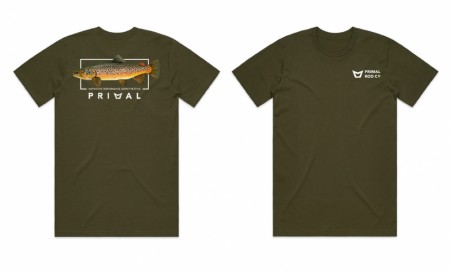 Primal Artist Tee Brown Trout Olive