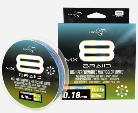 Lawson MX8 Braid Multicolor  300m